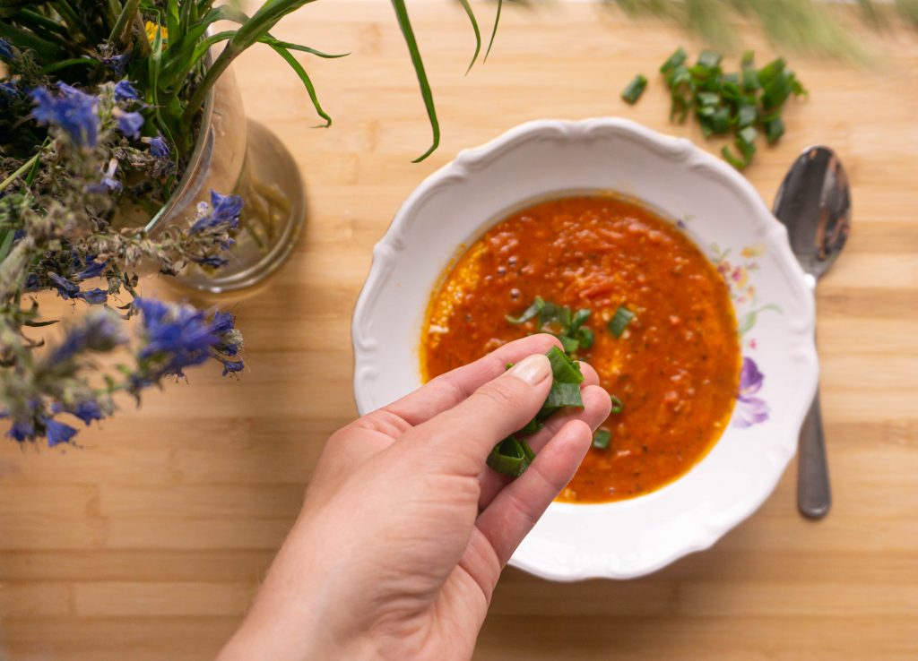 zupa-krem z pieczonych pomidorów